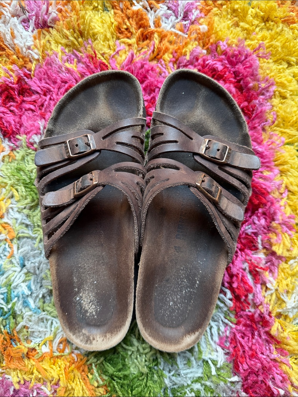 Birkenstock Granada Brown Oiled Leather Sandals